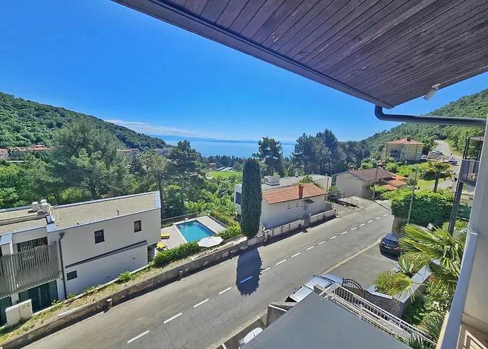 Penthouse Draga Sky In With Free Parking, One Balcony And One Terrace Apartment