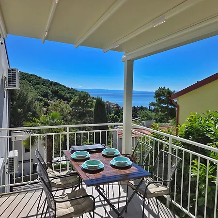 Penthouse Draga Sky In With Free Parking, One Balcony And One Terrace Mošćenička Draga