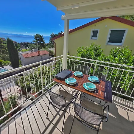 Penthouse Draga Sky In With Free Parking, One Balcony And One Terrace Mošćenička Draga
